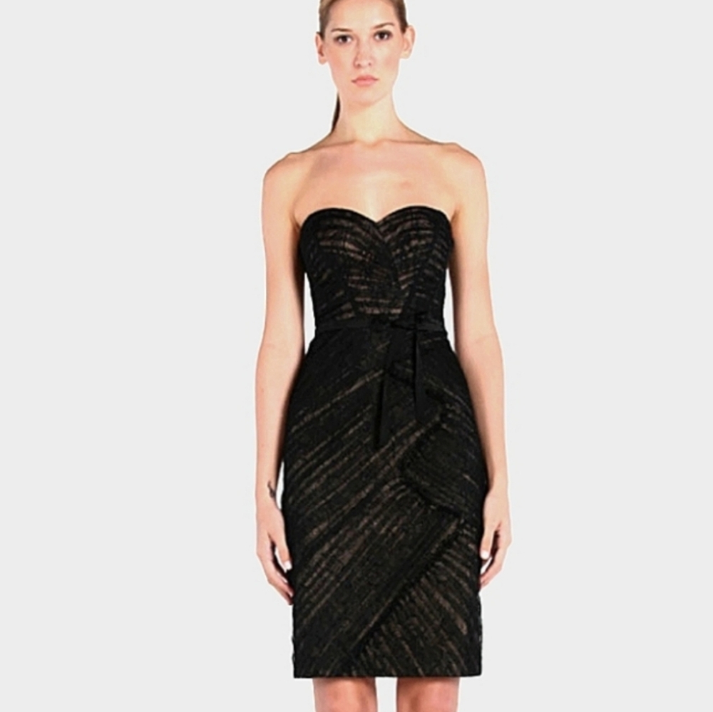 Elegant Black Strapless Dress